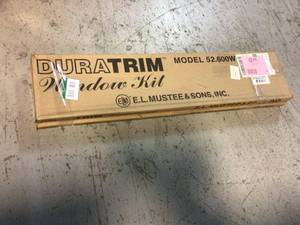 Lot of 2  Duratrim Window Kit in White by MUSTEE  Customer Returns See Pictures