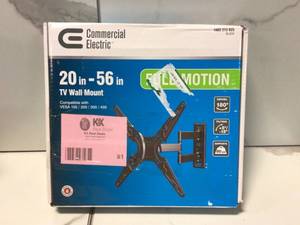Full Motion TV Wall Mount for 20 in. - 56 in. TVs by Commercial Electric Customer Returns See Pictures