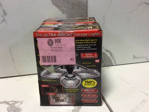 Lot of 2 Beyond Bright 7.5 in. x 4.25 in. 6000 Lumens Single Pole Occupancy LED Flush Mount Motion Activated Garage Light by BEYOND BRIGHT Customer Returns See Pictures