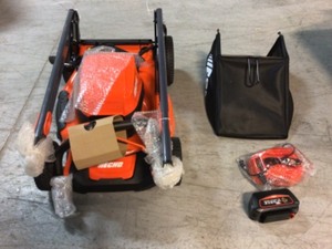 ECHOeFORCE 56V 21 in. Cordless Battery Walk Behind Self-Propelled Lawn Mower with 5.0Ah Battery and Charger Open Box See Pics