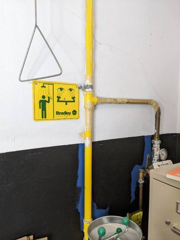 Bradley eye wash and shower station...