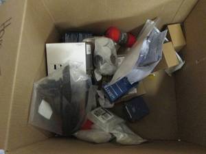 lot 14 image: box of home improvement items ...