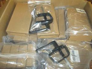lot 27 image: box of 37 keyed fence door handles ...