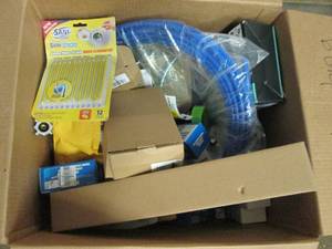 lot 36 image: box of plumbing supplies ...