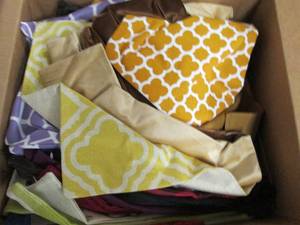 lot 65 image: box of decorative pillow covers ...