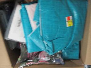 lot 67 image: box of table runners, table cloths ...