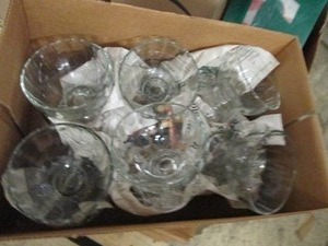 lot 75 image: 12 glass cups ...