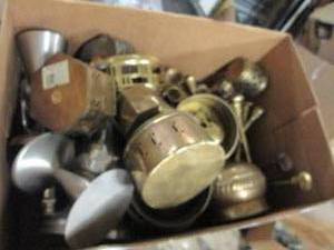 lot 94 image: box of candle sticks and other cand...