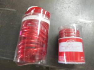 lot 114 image: 2 red rope lights 18 feet a piece ...