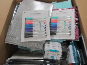 lot 130 image: box of dry erase markers laminating...