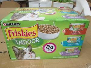 lot 164 image: purina indoor wet cat food 24 cans ...