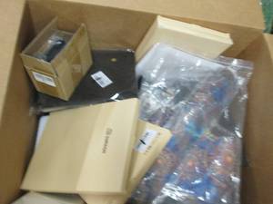 lot 169 image: box of ipad pro cases , mouse pads ...