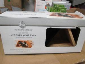 lot 182 image: wooden wine rack ...