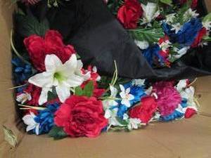 lot 194 image: box of faux flowers ...
