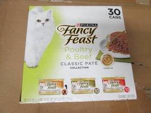 lot 200 image: 30 cans purina fancy feast poultry ...