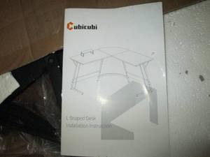 lot 216 image: L-shaped desk ...