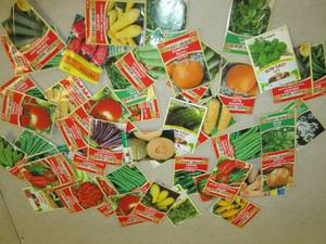 lot 254 image: 50 packets of vegetable seeds...