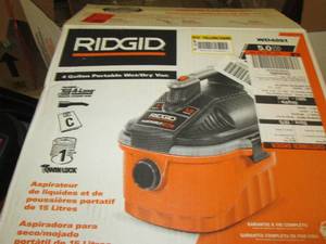 lot 282 image: rigid 4 gallon portablee wet dry va...