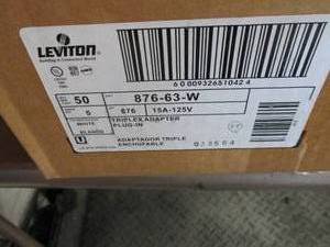 Case of 50 Leviton Triplex Adapter ...