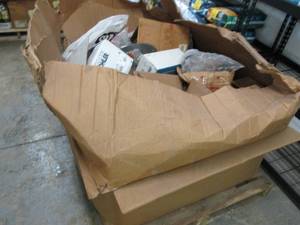 Pallet Box of Screws, Hinges, Hardw...