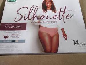 4- 14ct Depend Silhouette Pull-Up U...