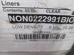 50 Trash Liners 38x36x48 9 mil...