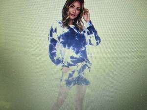White Mark Womens 2-Pc. Tie-Dye To...