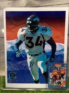 lot 19 image: TYRONE BRAXTON AUTOGRAPHED FOOTBALL CARD & PICTURE