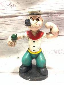 lot 29 image: CAST IRON POPEYE FIGURE 6 INCH