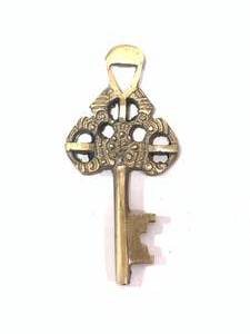 lot 30 image: UNIQUE BRASS MONASTERY KEY