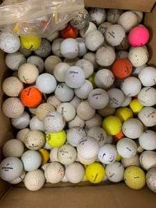 lot 40 image: 14 POUNDS OF GOLF BALLS