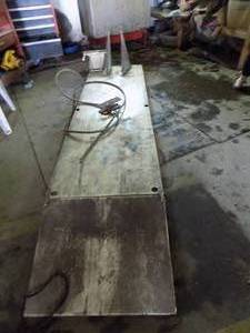 Motorcycle Lift - air operated and ramp