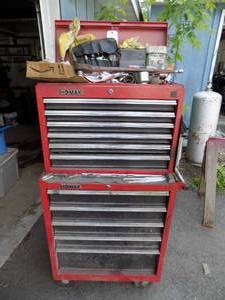 Upper tool box Homak  Lower tool box  Both Full of tools