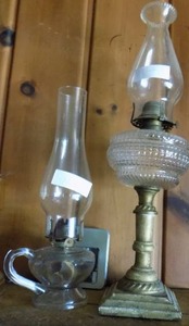 3 -Aladdin style oil lamps