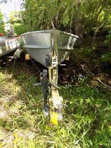 16 Aluminum BoatMotorSteel Trailer