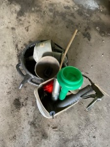 Funnels, Oil pan, Grease guns