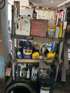 Rack with petroleum products