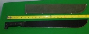 lot 499 image: Machete and Sheath