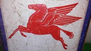 lot 504 image: Mobil Gas Sign, Pegasus, Socony Vacuum
