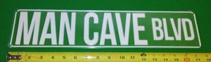 lot 507 image: Man Case Blvd Metal Sign