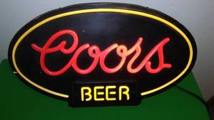 lot 515 image: Coors Beer Bar Sign  Working.