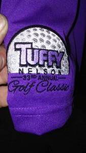 lot 543 image: Tuffy Nelson Classic Golf Shirt, Mens Large  Like NEW