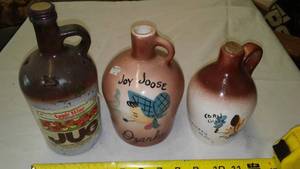 lot 560 image: Vintage Crock Jugs (3) Advertising