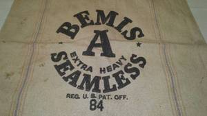 lot 561 image: Vintage Canvas Bag Bemis,