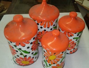lot 562 image: Mid- Century Canisters (4)