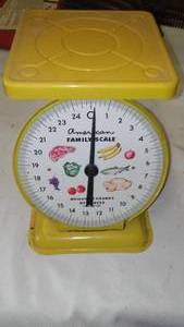 lot 584 image: Vintage 25 Lb. Pound Platform Kitchen Scale