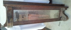 lot 618 image: Oak Mantel With Mirror  WOW