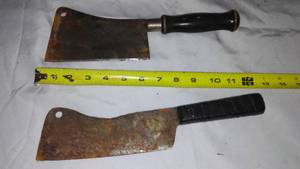 lot 632 image: 2 Meat Cleavers