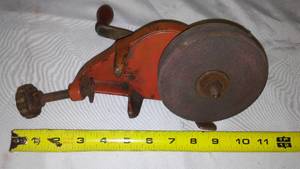 lot 637 image: Portable Grinder Wheel - Antique
