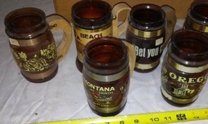 lot 650 image: Classic Brown Beer Mugs